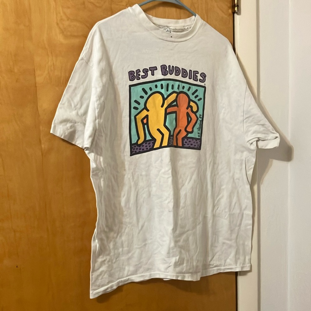 Keith Haring Best Buddies GENUINE 1990s Tshirt